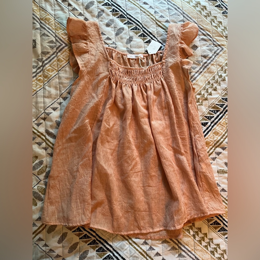 NWT Ces Femme Peach Tank Top